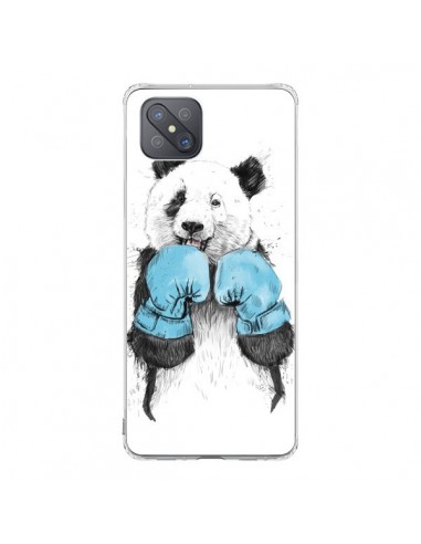 Coque Oppo Reno4 Z 5G Winner Panda Boxeur - Balazs Solti