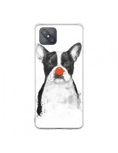 Coque Oppo Reno4 Z 5G Clown Bulldog Chien Dog - Balazs Solti