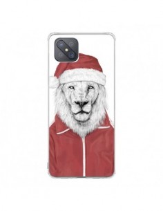 Coque Oppo Reno4 Z 5G Santa Lion Père Noel - Balazs Solti