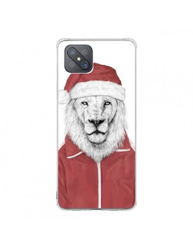 Coque Oppo Reno4 Z 5G Santa Lion Père Noel - Balazs Solti