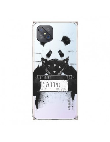 Coque Oppo Reno4 Z 5G Bad Panda Transparente - Balazs Solti