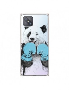 Coque Oppo Reno4 Z 5G Winner Panda Gagnant Transparente -...