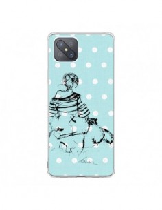 Coque Oppo Reno4 Z 5G Croquis Pois Femme Fashion Mode -...