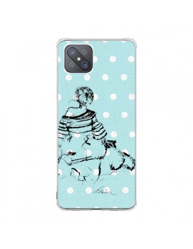 Coque Oppo Reno4 Z 5G Croquis Pois Femme Fashion Mode - Cécile