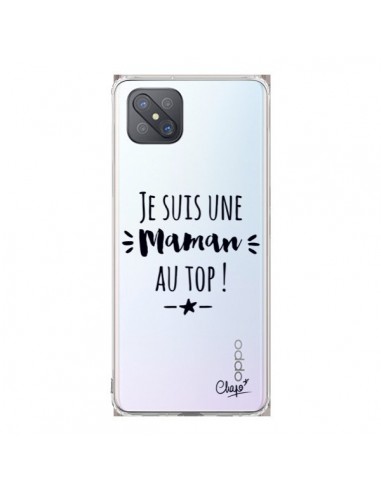 Coque Oppo Reno4 Z 5G Je suis une Maman au Top Transparente - Chapo