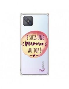 Coque Oppo Reno4 Z 5G Je suis une Maman au Top Orange...
