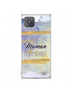 Coque Oppo Reno4 Z 5G Je suis une Maman Formidable Violet...