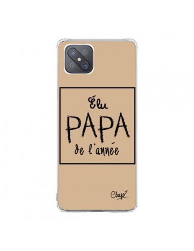 Coque Oppo Reno4 Z 5G Elu Papa de l'Année Beige - Chapo