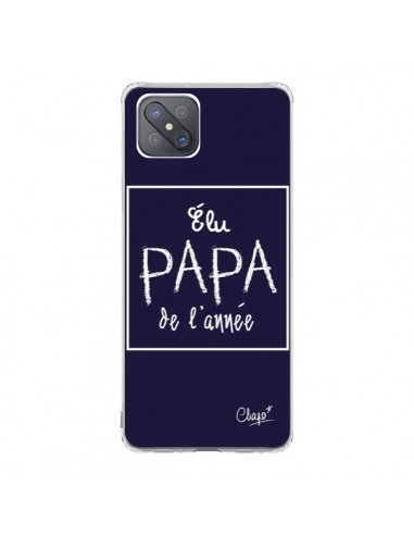 Coque Oppo Reno4 Z 5G Elu Papa de l'Année Bleu Marine - Chapo