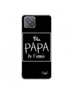 Coque Oppo Reno4 Z 5G Elu Papa de l'Année Noir - Chapo