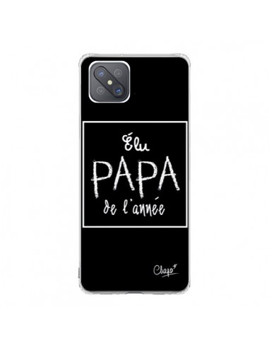 Coque Oppo Reno4 Z 5G Elu Papa de l'Année Noir - Chapo