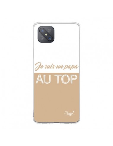 Coque Oppo Reno4 Z 5G Je suis un Papa au Top Beige - Chapo