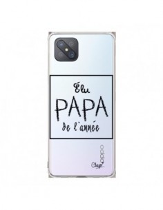 Coque Oppo Reno4 Z 5G Elu Papa de l'Année Transparente -...