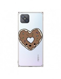 Coque Oppo Reno4 Z 5G Donuts Heart Coeur Chocolat...
