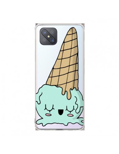 Coque Oppo Reno4 Z 5G Ice Cream Glace Summer Ete Renverse Transparente - Claudia Ramos