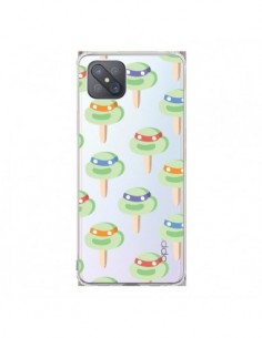 Coque Oppo Reno4 Z 5G Tortues Ninja Tortle Transparente -...