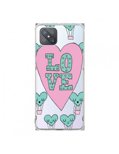 Coque Oppo Reno4 Z 5G Love Nuage Montgolfier Transparente - Claudia Ramos