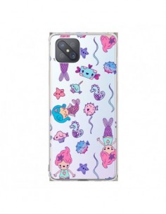 Coque Oppo Reno4 Z 5G Mermaid Petite Sirene Ocean...