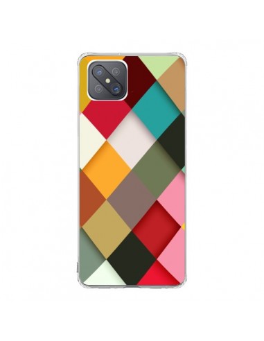 Coque Oppo Reno4 Z 5G Colorful Mosaique - Danny Ivan