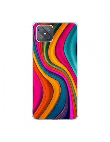 Coque Oppo Reno4 Z 5G Love Color Vagues - Danny Ivan