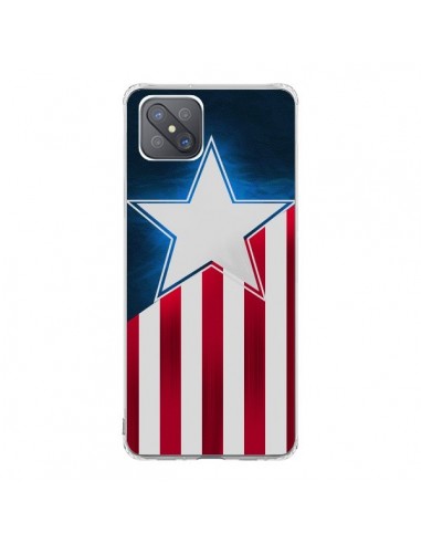Coque Oppo Reno4 Z 5G Captain America - Eleaxart