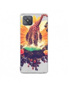 Coque Oppo Reno4 Z 5G Girafflower Girafe - Eleaxart