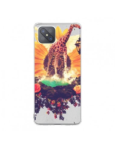 Coque Oppo Reno4 Z 5G Girafflower Girafe - Eleaxart