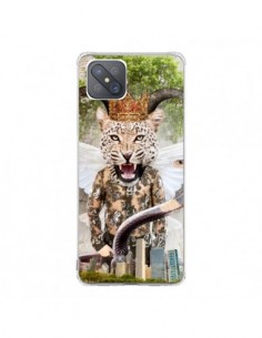 Coque Oppo Reno4 Z 5G Hear Me Roar Leopard - Eleaxart