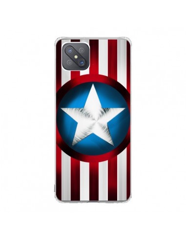 Coque Oppo Reno4 Z 5G Captain America Great Defender - Eleaxart