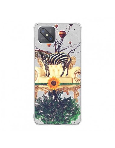 Coque Oppo Reno4 Z 5G Zebre The World - Eleaxart