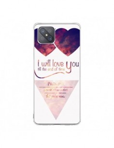 Coque Oppo Reno4 Z 5G I will love you until the end...