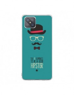Coque Oppo Reno4 Z 5G Chapeau, Lunettes, Moustache, Noeud...