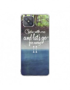 Coque Oppo Reno4 Z 5G Let's Go Far Away Forest Foret -...