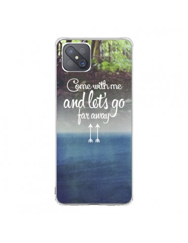 Coque Oppo Reno4 Z 5G Let's Go Far Away Forest Foret - Eleaxart