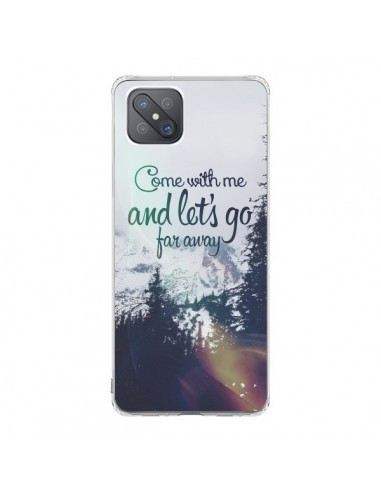 Coque Oppo Reno4 Z 5G Let's Go Far Away Snow Neige - Eleaxart