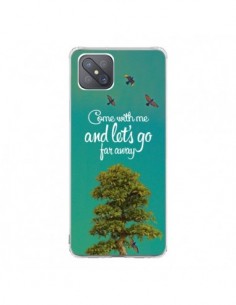 Coque Oppo Reno4 Z 5G Let's Go Far Away Tree Arbre -...