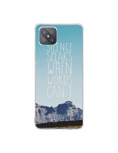 Coque Oppo Reno4 Z 5G Silence speaks when words can't paysage - Eleaxart