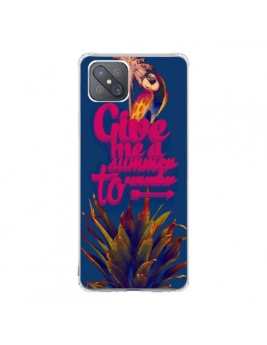 Coque Oppo Reno4 Z 5G Give me a summer to remember souvenir paysage - Eleaxart