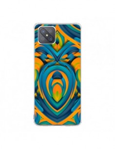 Coque Oppo Reno4 Z 5G Cross Heart Azteque Coeur - Eleaxart