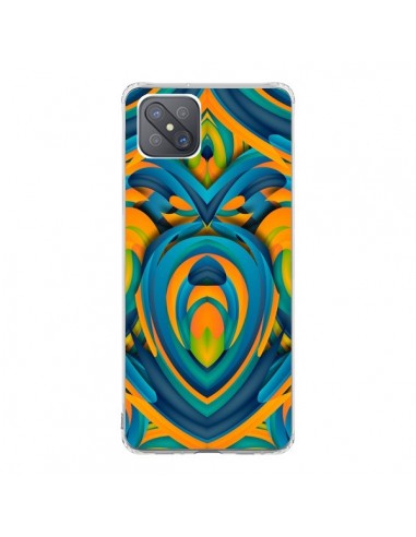 Coque Oppo Reno4 Z 5G Cross Heart Azteque Coeur - Eleaxart