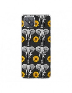 Coque Oppo Reno4 Z 5G Elephant Tournesol - Eleaxart