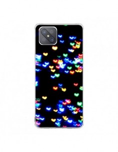 Coque Oppo Reno4 Z 5G Heart Coeurs Muticolores -  Léa...