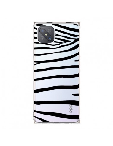 Coque Oppo Reno4 Z 5G Zebre Zebra Noir Transparente - Project M