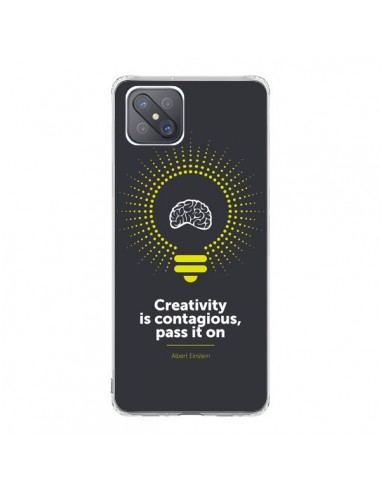 Coque Oppo Reno4 Z 5G Creativity is contagious, Einstein - Shop Gasoline