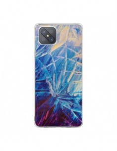 Coque Oppo Reno4 Z 5G Fleurs Violettes françaises - Ebi...