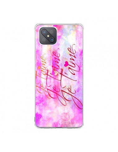 Coque Oppo Reno4 Z 5G Je t'aime I Love You - Ebi Emporium