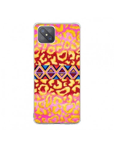 Coque Oppo Reno4 Z 5G Tribal Leopard Rose - Ebi Emporium