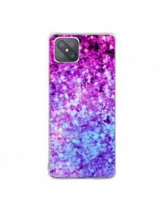 Coque Oppo Reno4 Z 5G Radiant Orchid Galaxy Paillettes -...