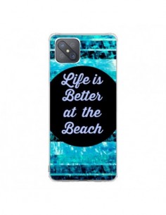Coque Oppo Reno4 Z 5G Life is Better at The Beach - Ebi...