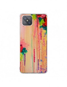 Coque Oppo Reno4 Z 5G Strawberry Confetti Flowers - Ebi...